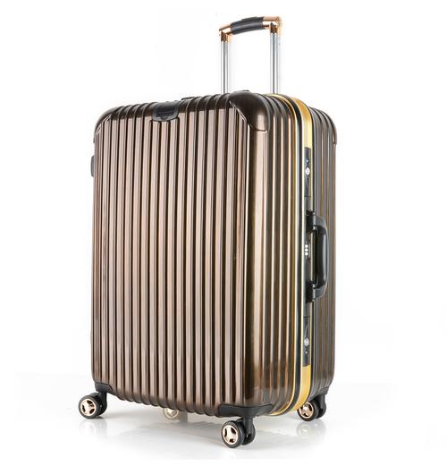 kul高档铝框拉杆箱万向轮旅行箱pc拉丝纯色22寸26寸行李托运箱